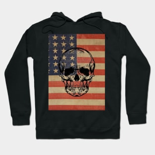 Grunge American Skull Hoodie